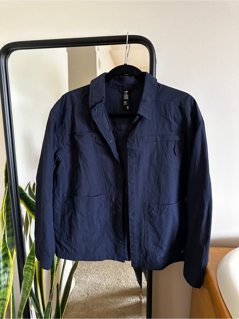 Mountain Hardwear Women's Navy Button-Up Jacket